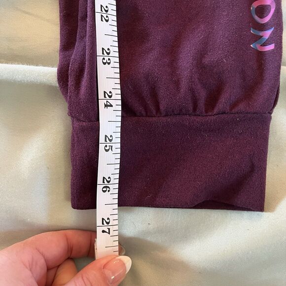 Peloton | Women's Drawstring Activewear Jogger Sweat Pants Burgundy | Large - Picture 3 of 9